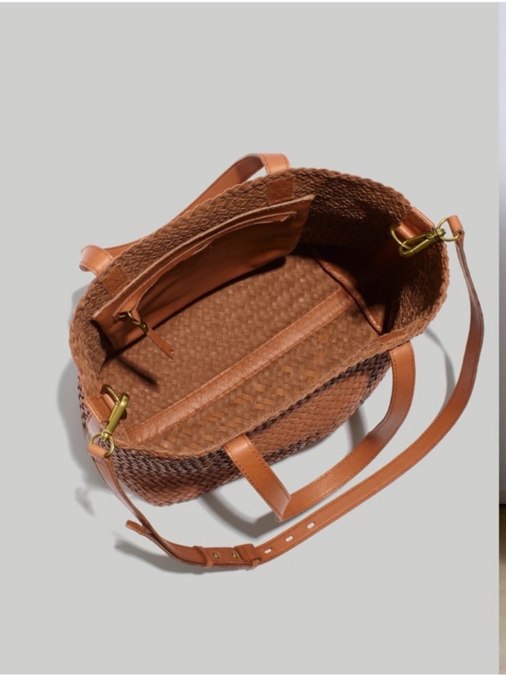 Madewell Tan Woven Leather
Shoulder Bag - Picture 2 of 4